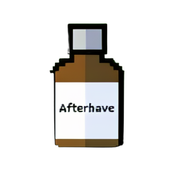 Bouteille d'après-rasage — sprite pixel art 256×256