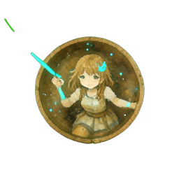 Alchemist Girl (Atmospheric) - 256x256 pixel art sprite