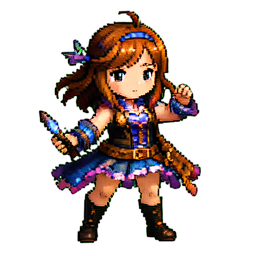 Alchemist Girl - 256x256 pixel art sprite