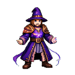 Mago Alquimista — sprite pixel art 256×256