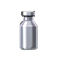 Fiole d'argent de l'alchimiste — sprite pixel art 256×256