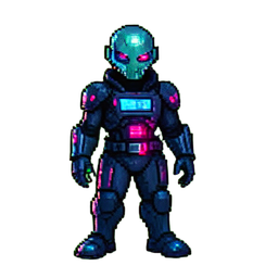 Diplomate Alien — sprite pixel art 256×256
