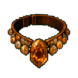 Choker de Âmbar — sprite pixel art 256×256
