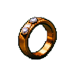 Anel de Selo de Âmbar — sprite pixel art 256×256