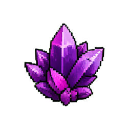 Ametista (16-bit) — sprite pixel art 256×256
