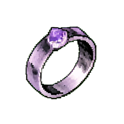 Amethystbandring — 256×256 Pixel-Art-Sprite