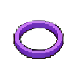 Bracelet d'améthyste — sprite pixel art 256×256