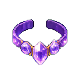 Amethyst Choker — 256×256 pixel art sprite