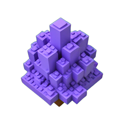 Amethyst (Voxel) - 256x256 pixel art sprite