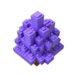 Ametista (Voxel) — sprite pixel art 256×256