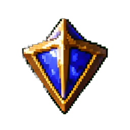 Glückamulett — 256×256 Pixel-Art-Sprite