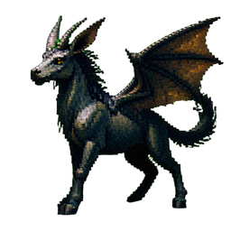 Hippogrifo Antigo — sprite pixel art 256×256