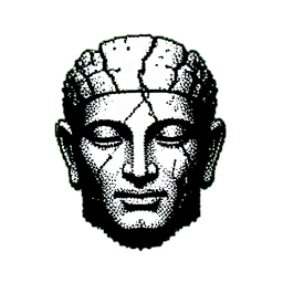 تمثال قديم (1-Bit) — رسم بكسل 256×256