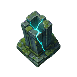 Estátua antiga (Atmosférica) — sprite pixel art 256×256