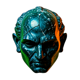 Statue (Cinematisch) — 256×256 Pixel-Art-Sprite