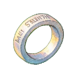 Anillo de Fuerza Antiguo — sprite pixel art 256×256