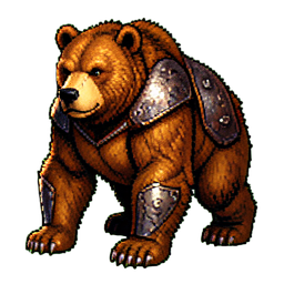 Ours de Guerre Ancien — sprite pixel art 256×256