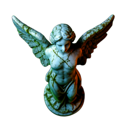 Angel Statue (Cinematic) - 256x256 pixel art sprite