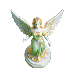 Angel Statue (HD-2D) - 256x256 pixel art sprite