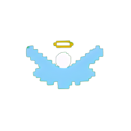 Statue d'ange (Basse Résolution) — sprite pixel art 256×256