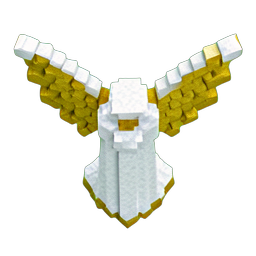 Angel Statue (Voxel) - 256x256 pixel art sprite