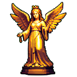 Angel Statue - 256x256 pixel art sprite