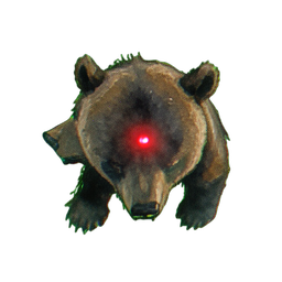 Angry Bear (Atmospheric) - 256x256 pixel art sprite