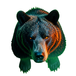 Angry Bear (Cinematic) - 256x256 pixel art sprite