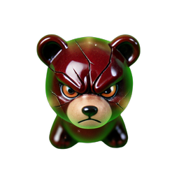 Angry Bear (HD-2D) - 256x256 pixel art sprite