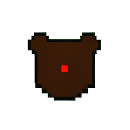 Ours en colère (Basse Résolution) — sprite pixel art 256×256
