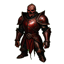 Animiertes Rüstungsanzug Dunkel — 256×256 Pixel-Art-Sprite