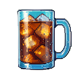 Apfelmost-Tasse — 256×256 Pixel-Art-Sprite