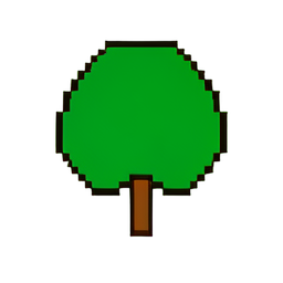 Apple Tree (Low-Res) - 256x256 pixel art sprite