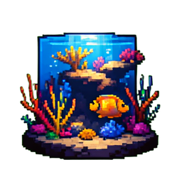 Aquarium - 256x256 pixel art sprite