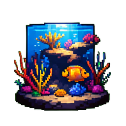 Acuario — sprite pixel art 256×256