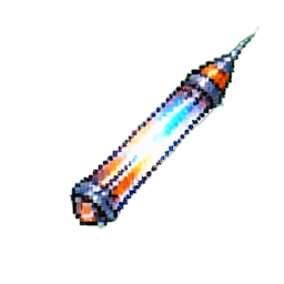 Traînée de Missiles Arcanes — sprite pixel art 256×256