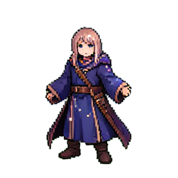 Érudit Arcanique — sprite pixel art 256×256