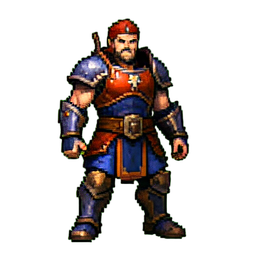 Arena-Champion — 256×256 Pixel-Art-Sprite