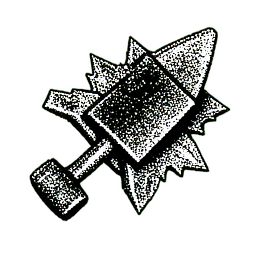 Magasin d'armure (1-Bit) — sprite pixel art 256×256