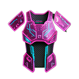 Magasin d'armure (Cyberpunk) — sprite pixel art 256×256