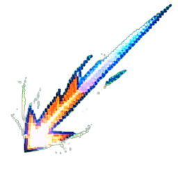 Arrow Flight Trail — 256×256 pixel art sprite