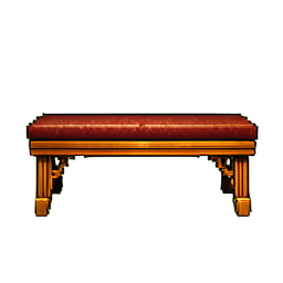 アール・デコベンチシート — 256×256 ピクセルアートスプライト