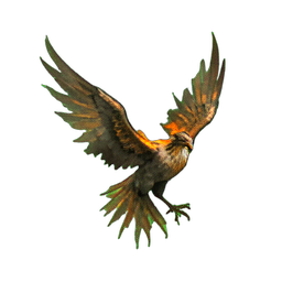 طائر الفينيق (جوي) — رسم بكسل 256×256