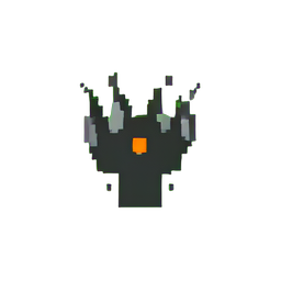 Phénix des cendres (Basse résolution) — sprite pixel art 256×256