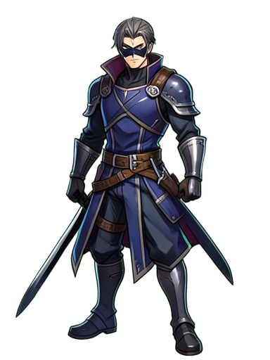 Lâmina da máscara assassina — sprite pixel art 384×512