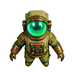 Astronaut (Atmospheric) - 256x256 pixel art sprite