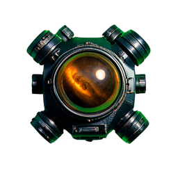 Astronaut (Kinematisch) — 256×256 Pixel-Art-Sprite