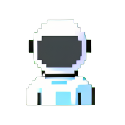 Astronaut (Low-Res) - 256x256 pixel art sprite
