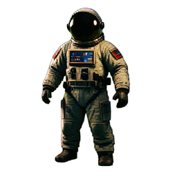 Traje de astronauta — sprite pixel art 256×256