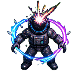 Astronaute (VFX) — sprite pixel art 256×256